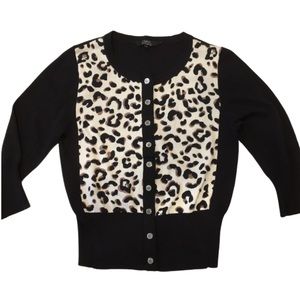 Julian Macdonald Leopard Print Cardigan